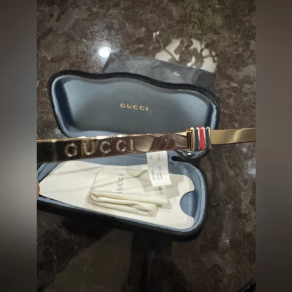 Gucci Gold Sunglasses - Picture 10 of 11